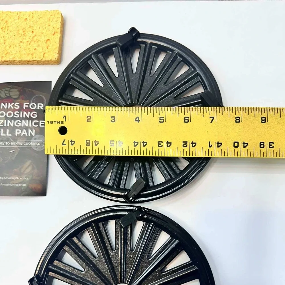 Air Fryer Grill Pan‎ Insert Set 2-Pack Nonstick Crisper Plates Replacement